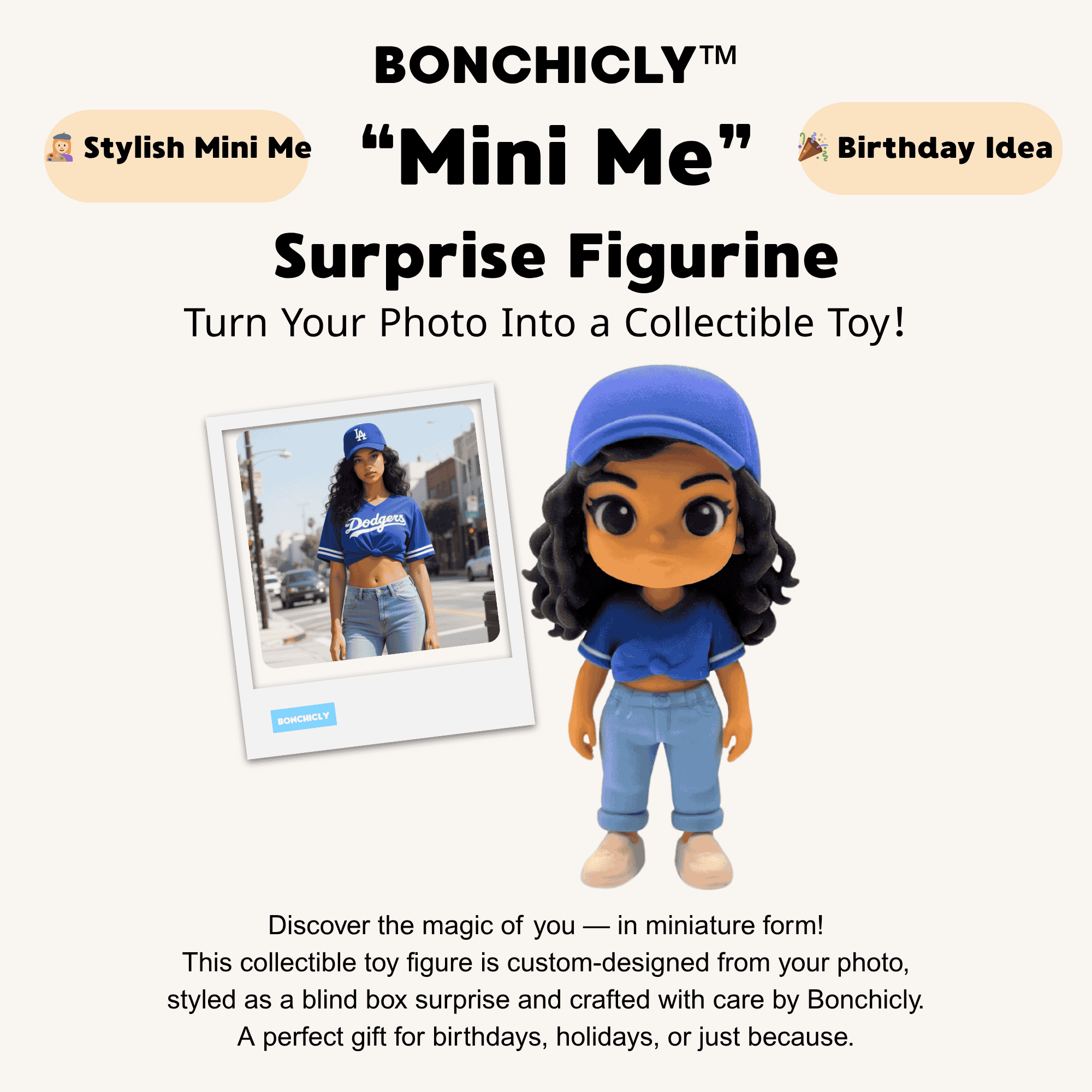 Sports Fan Mini Me– Custom Collectible Toy Figure in Team Jer