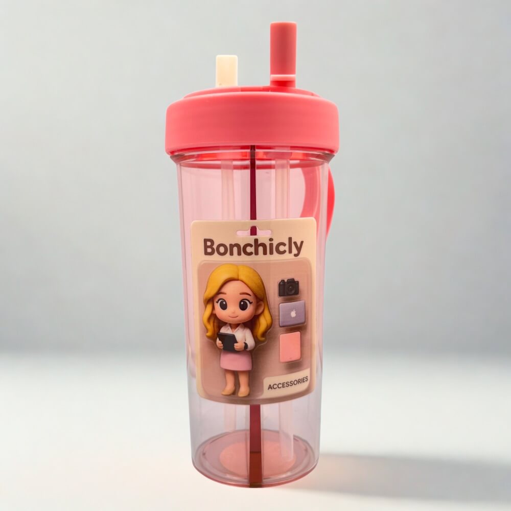 Customized 2 Drink Split Water Cup: Double the Refreshment, Anytime, Anywhere
