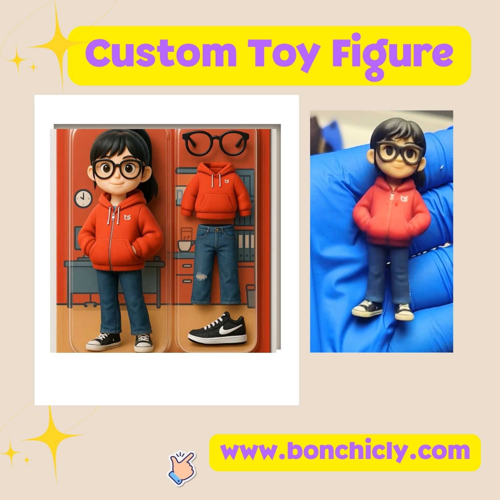 3D Full-Color Printed Action Figures with One-on-One Designer &amp; Gift Wrapping