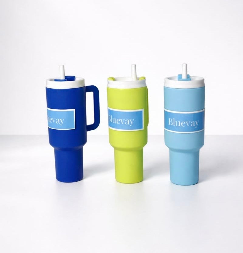 BLUEVAY Miniature Toy Cup Model (9.553 cm, 18.5 g) | Collectible Shrink Cup Figurine | Toy-Style Ornament | 3-Piece Set