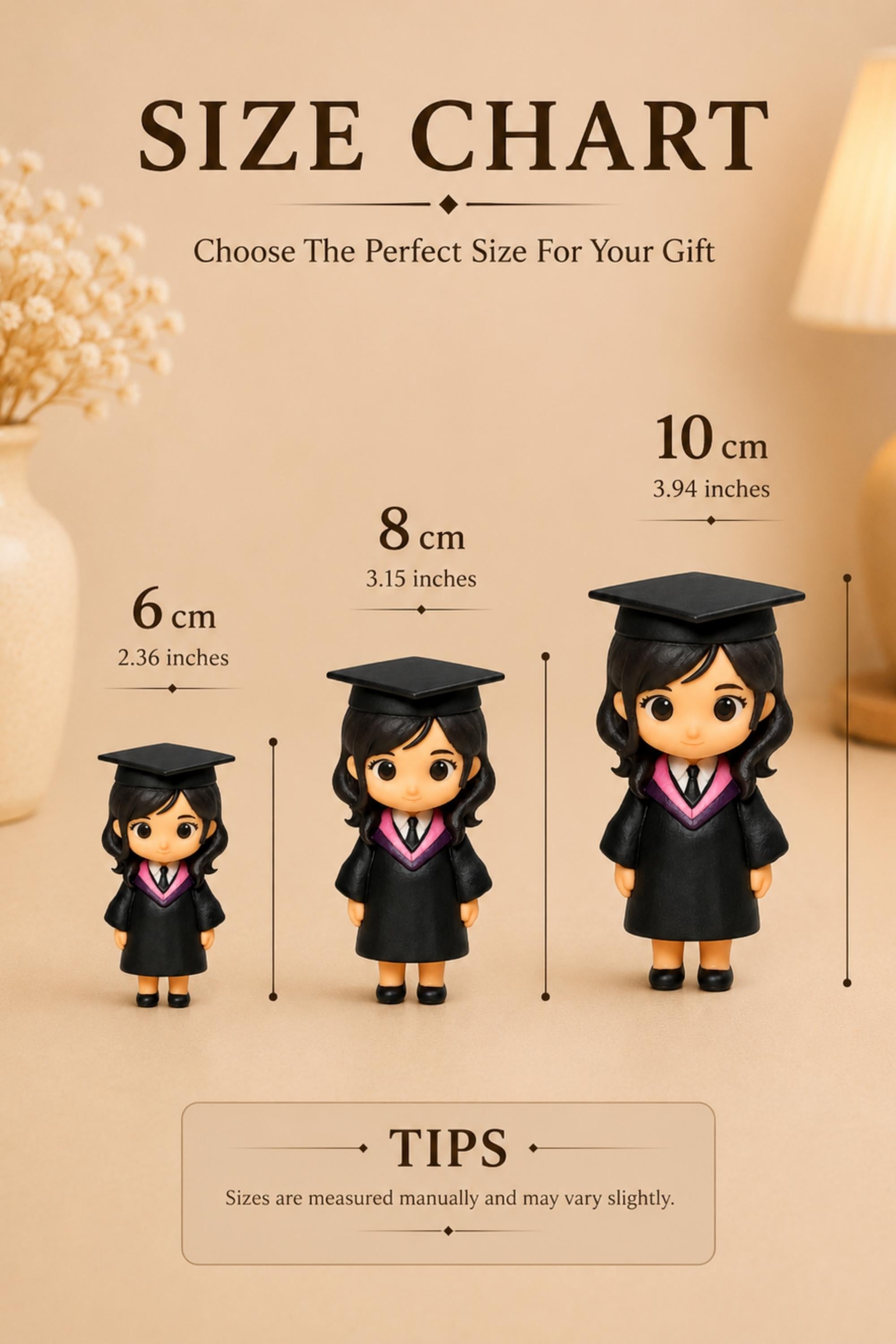 Custom Graduation Figurine from Photo | Personalized Graduation Gift for College & High School Graduates
