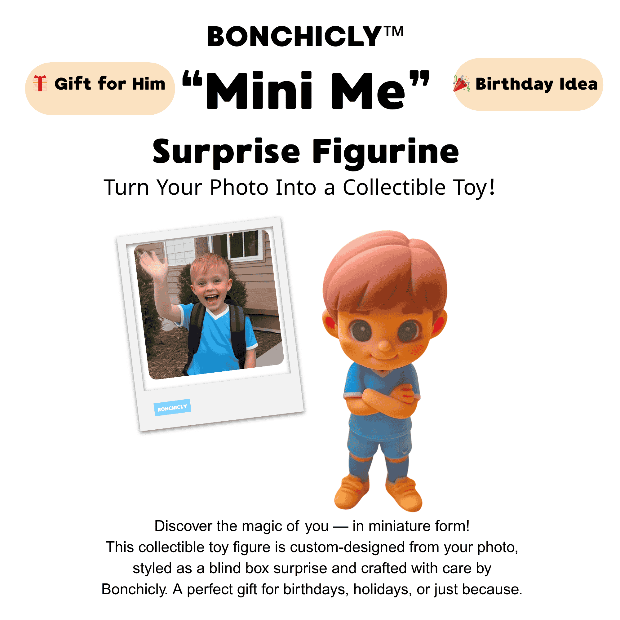 Mini Me in Sports Outfit – Custom Collectible Figurine from Your Photo