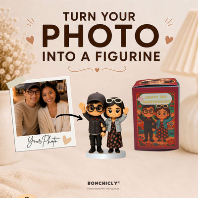 BONCHICLY custom couple figurine from photo