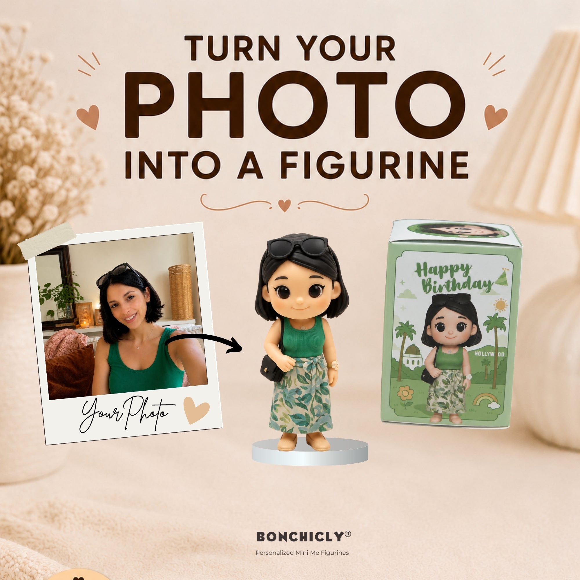 Personalized 3D Full-Color Printed Action Figures | Bonchicly™ $89+ Free Shipping