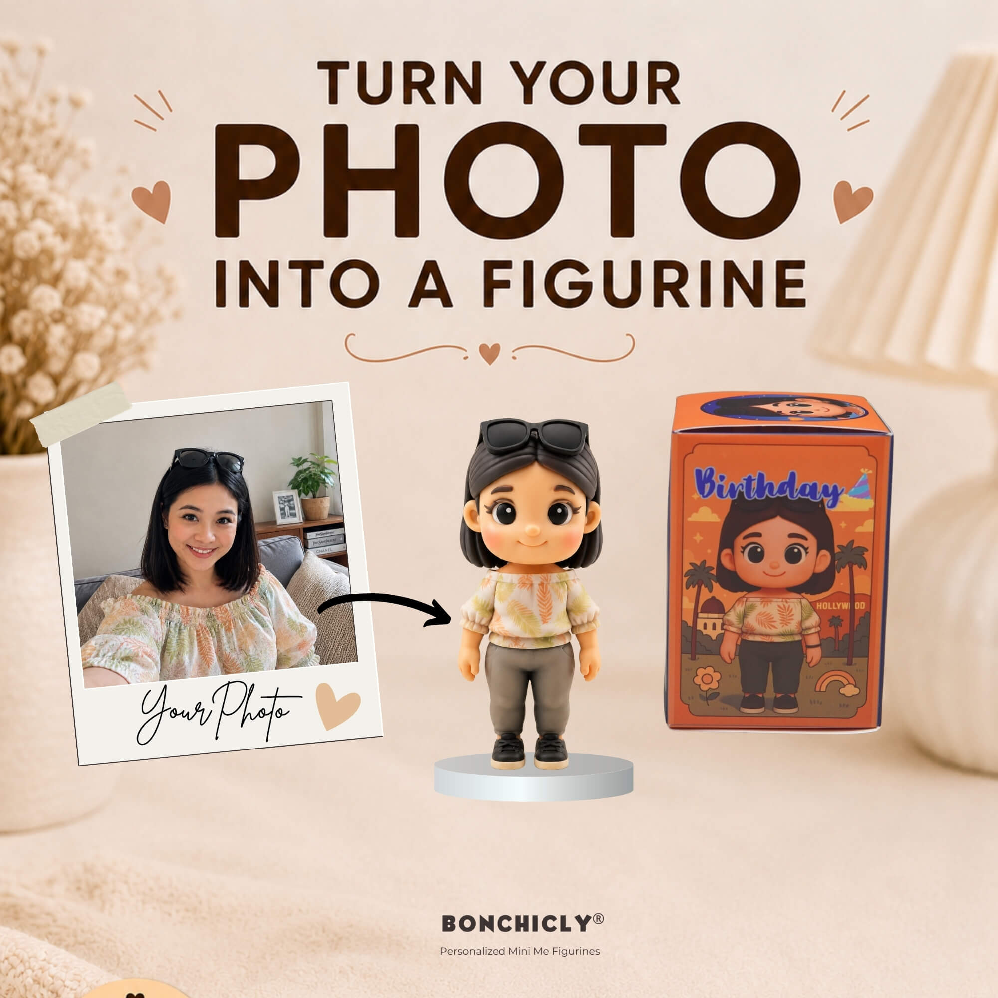 BONCHICLY Travel Edition Figurine – Travel Memory Box