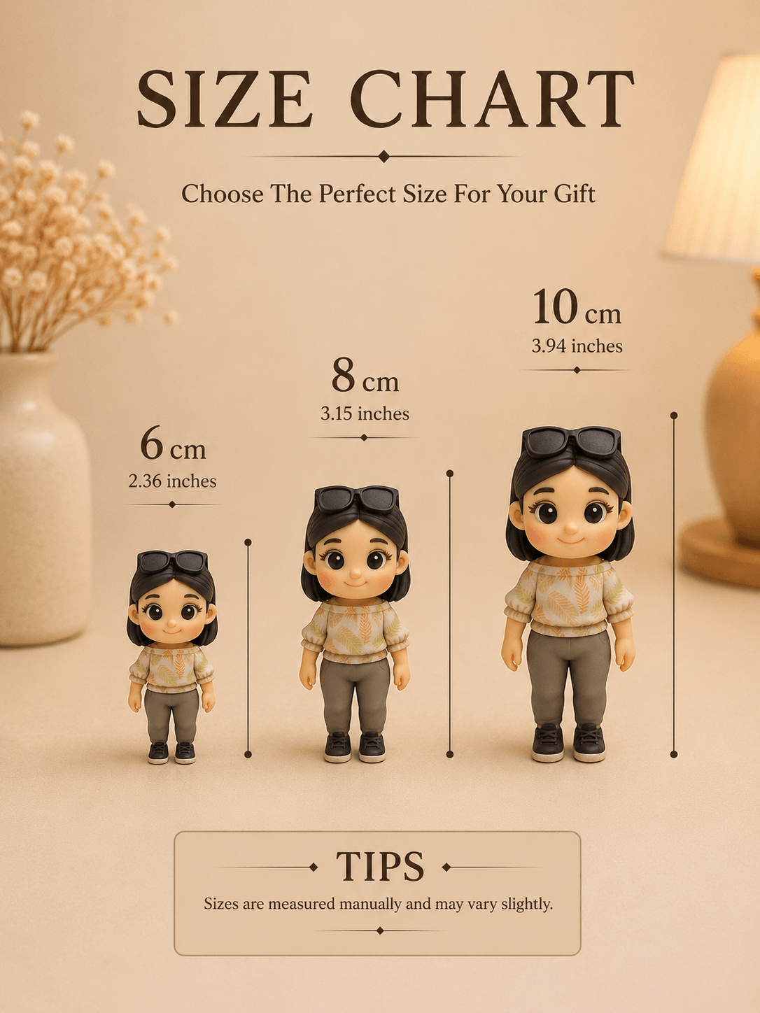 Custom Travel Figurine from Photo | Personalized Vacation Keepsake | Travel Gift for Her, Couple & Best Friend