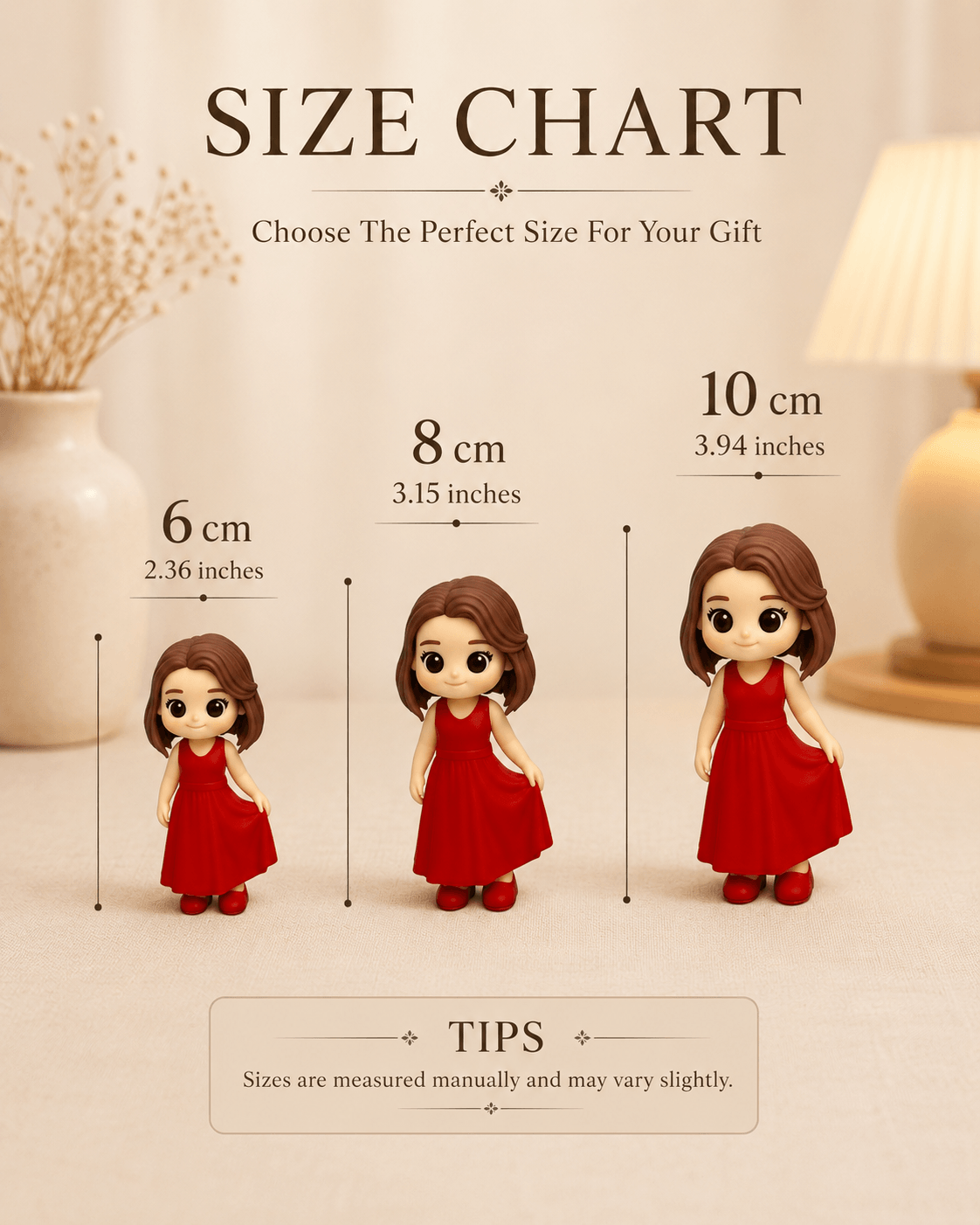 Custom Girl Figurine from Photo | Personalized Mini Me Gift | BONCHICLY®