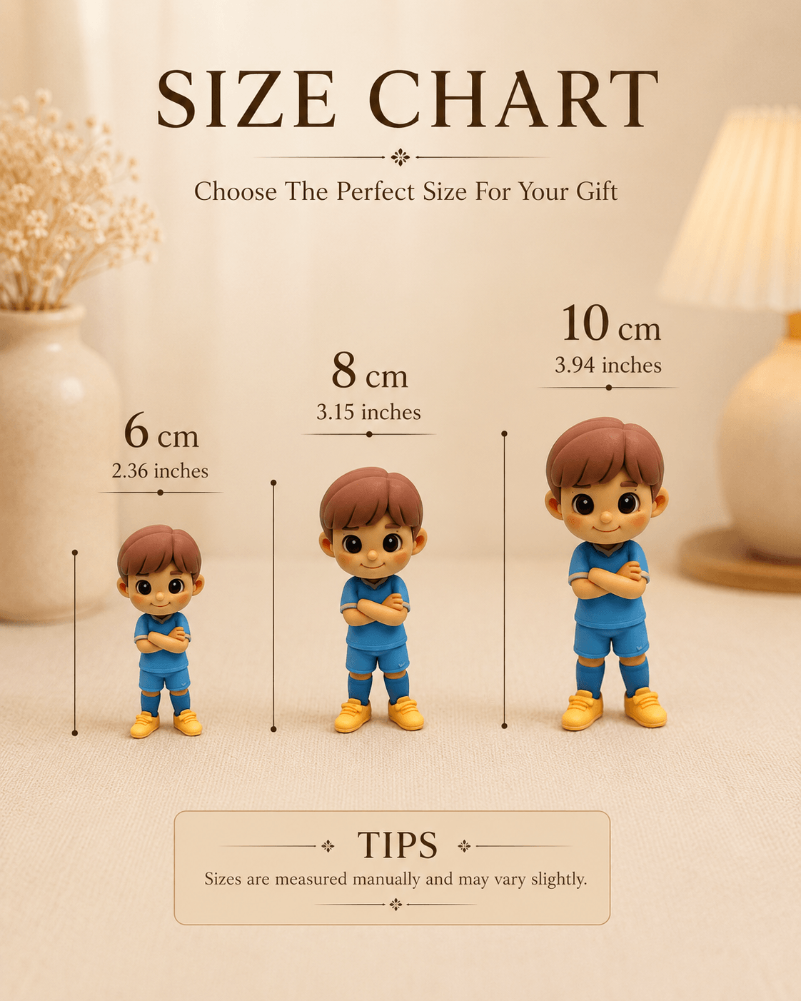 Custom Soccer Player Figurine from Photo | Personalized Gift for Soccer Players & Fans