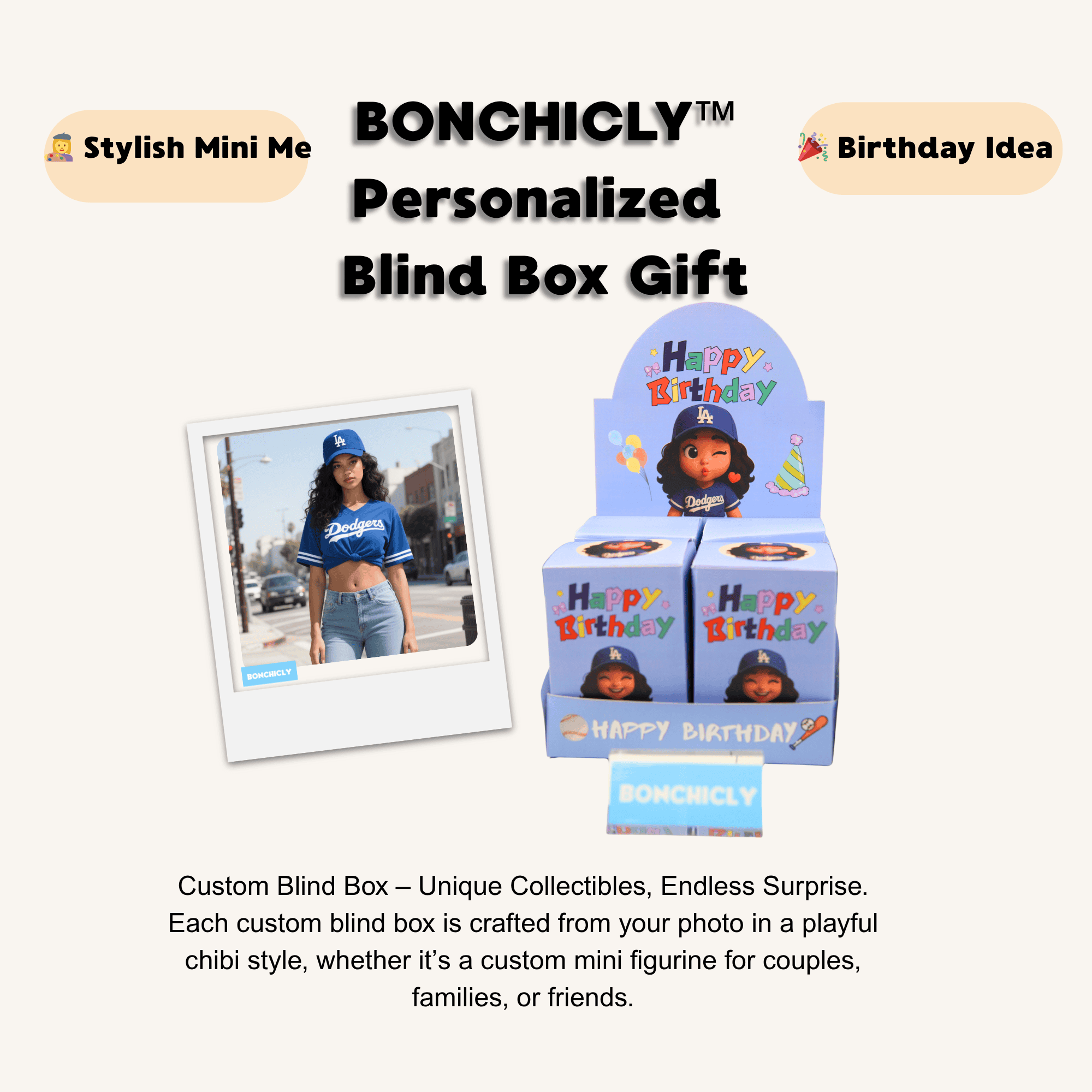 Custom Mystery Box Packaging for 3D Printed Custom Toy Figures