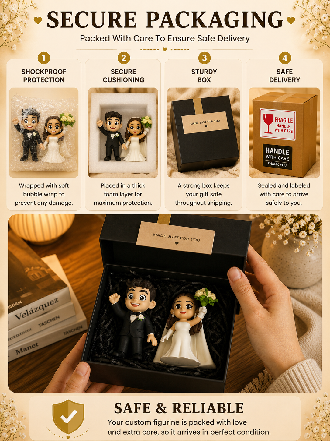 Custom Mini Me Figurine from Photo | Personalized Gift for Him, Husband, Boyfriend, Dad & Grandpa